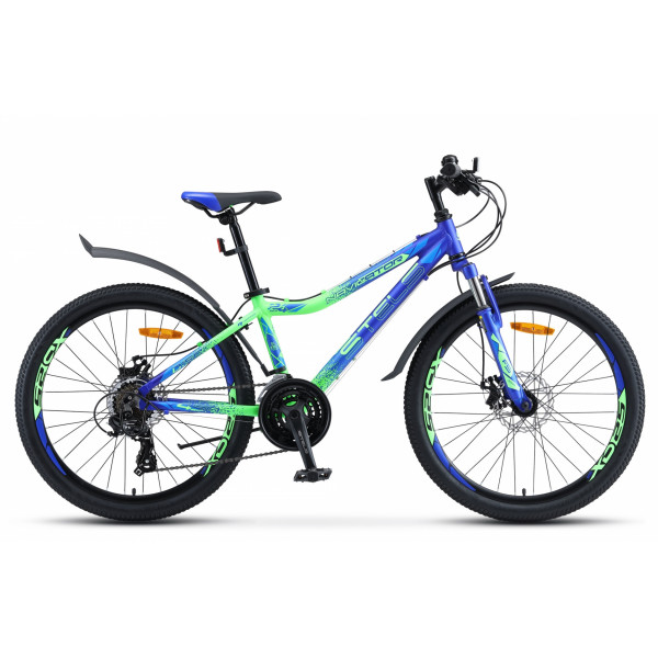 63840  Велосипед STELS (СТЕЛС) 24” Navigator (Навигатор)-450 MD (13" Синий неоновый/Зеленый)	  LU093466LU082897			 							