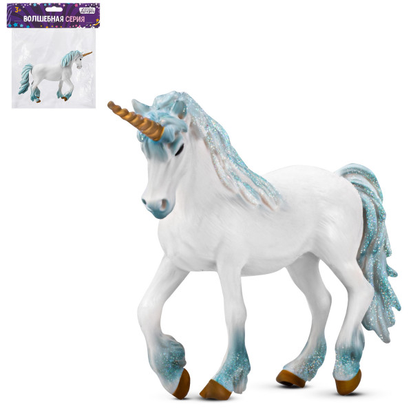 59597 игрушка "Небесный единорог", голубой																			