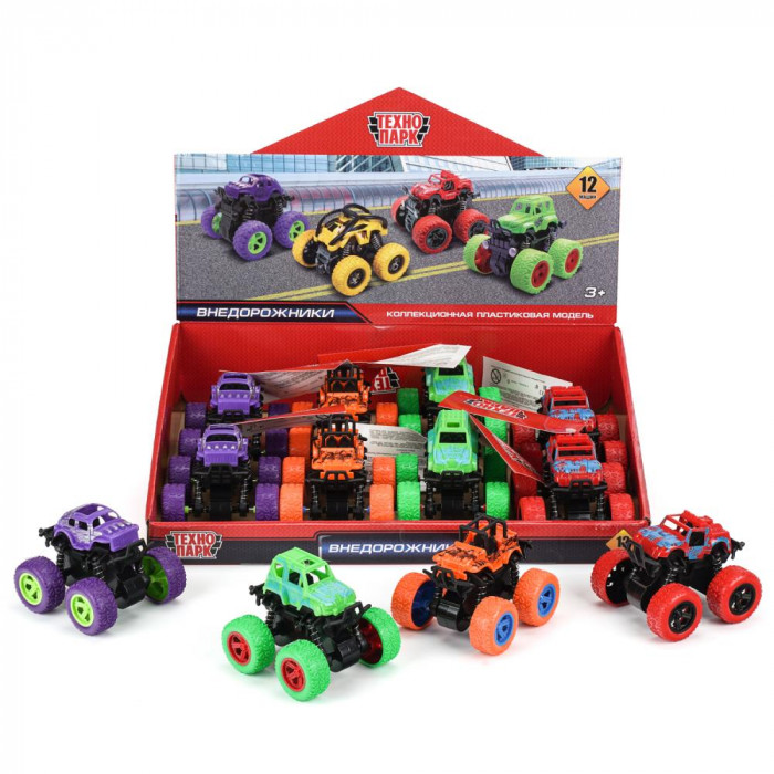 407125 Машина пластик 9 см, инерц, дисп.