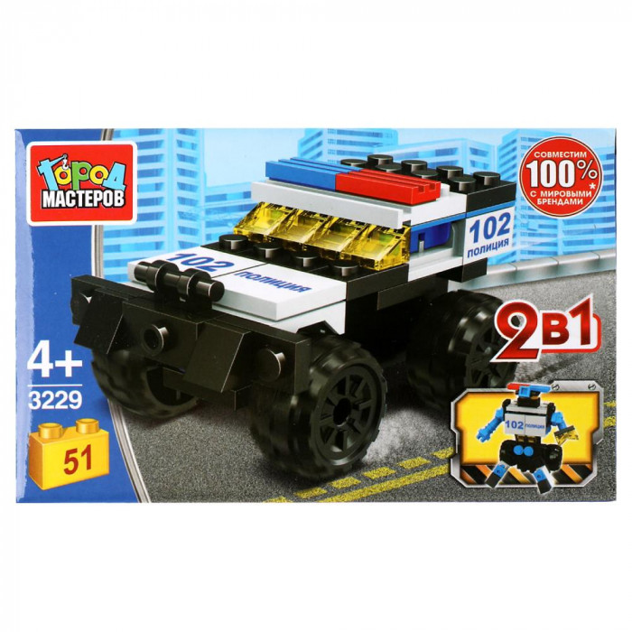 327541 Конструктор ПОЛИЦЕЙСКИЙ ДЖИП.