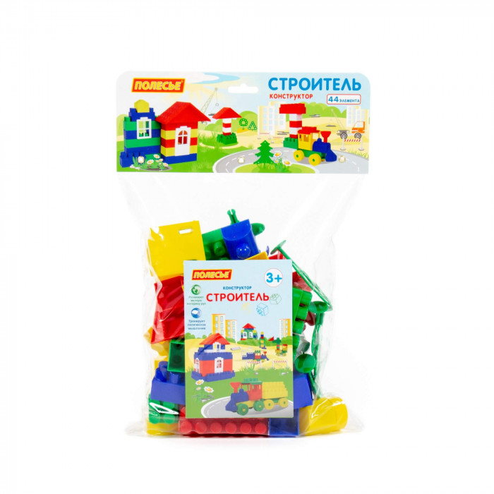 3578 Конструктор "Строитель" (Мини, 44 элемента) 