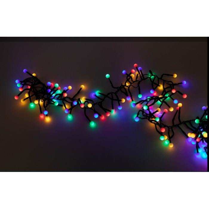 56140 Гирлянда LED  "Мишура" 200 диодов 2м. чер.пр-д, мультиколор 