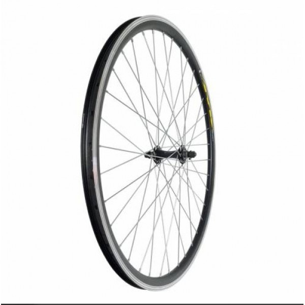 62941 Колесо 27.5" переднее NN двойной обод ЧЕРНЫЙ, алюм. втулка (ГАЙКА) ZVO22020